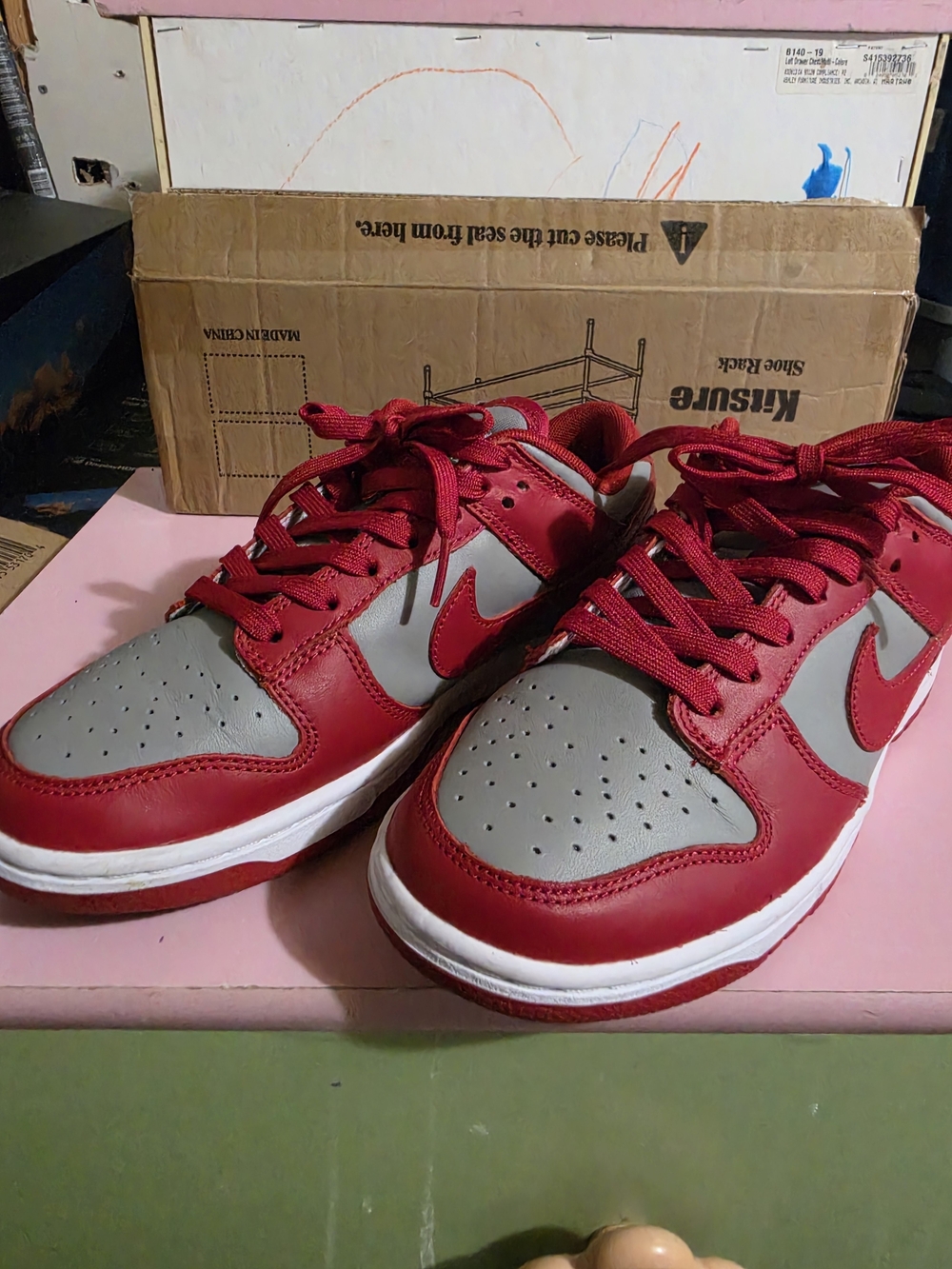 Gently Worn Nike Dunk Low UNLV Sz 7M